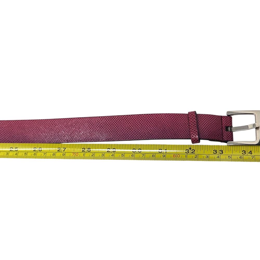 Gucci Red Lizard Skin Belt - Picture 13 of 14